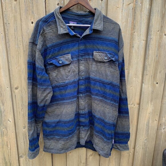 Patagonia Organic Cotton Button Up Flannel Shirt XXL - Picture 1 of 3